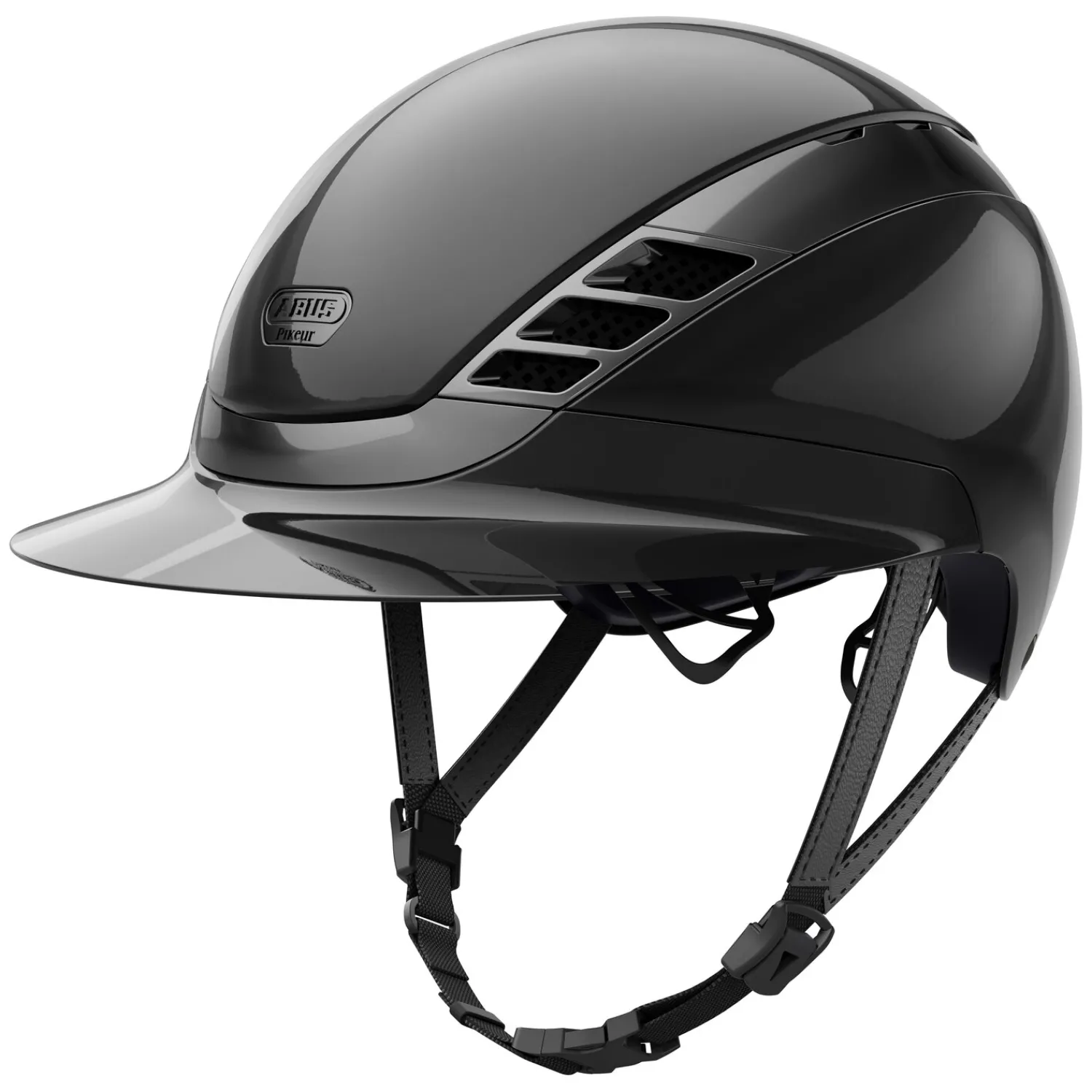 ABUS PIKEUR Reithelme<Reithelm AirLuxe Chrome Long Vizor