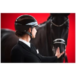 ABUS PIKEUR Reithelme<Reithelm AirLuxe Chrome Long Vizor
