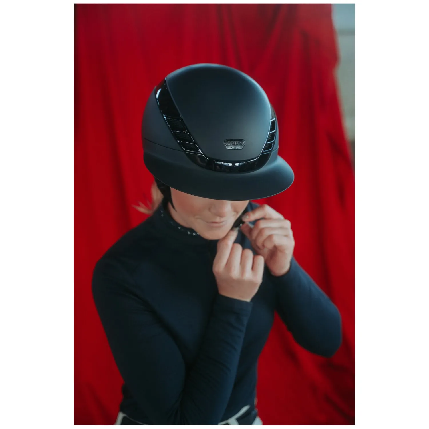 ABUS PIKEUR Reithelme<Reithelm AirLuxe Pure Long Visor
