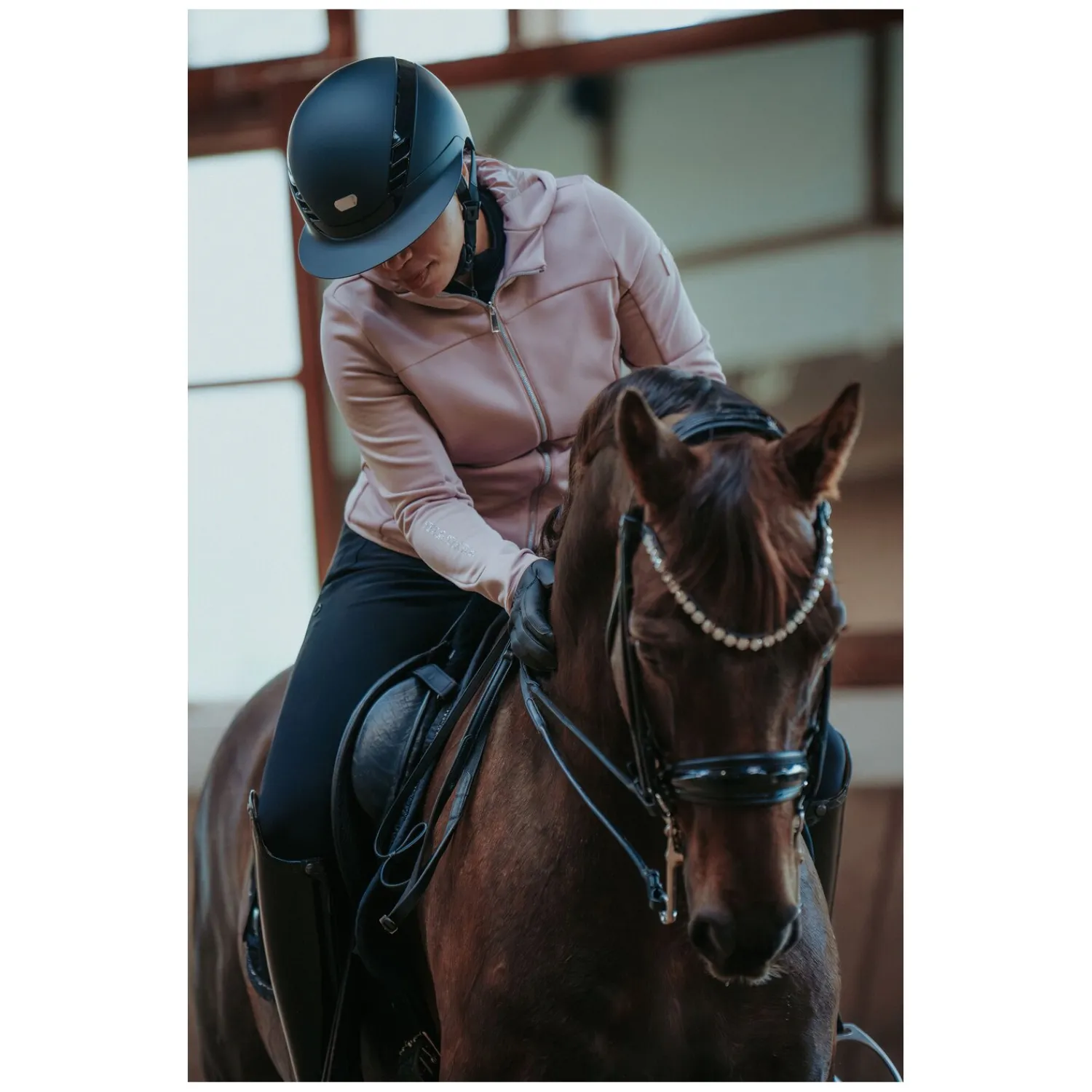 ABUS PIKEUR Reithelme<Reithelm AirLuxe Pure Long Visor