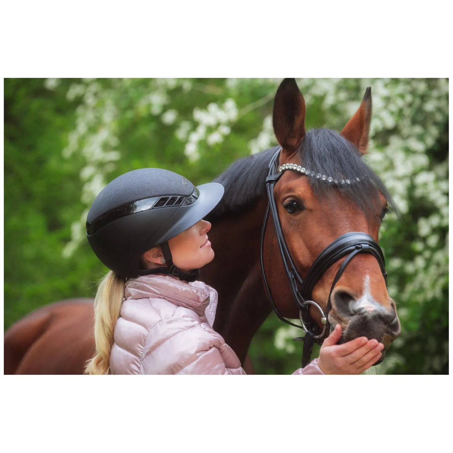 ABUS PIKEUR Reithelme<Reithelm AirLuxe Supreme Glam Long Visor