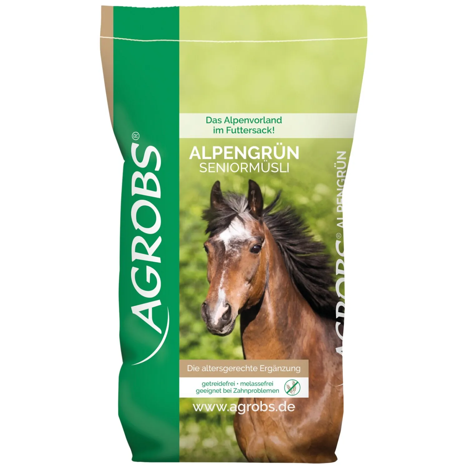 Loesdau Kraftfutter<AGROBS Alpengrün Seniormüsli