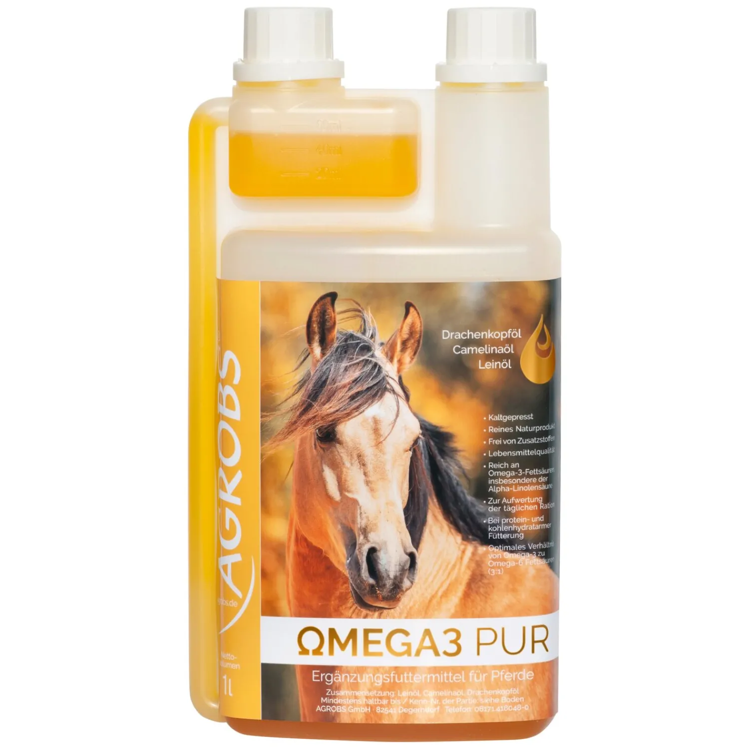 Loesdau Zusatz- Und Mineralfutter<AGROBS Omega3 PUR Ölmischung
