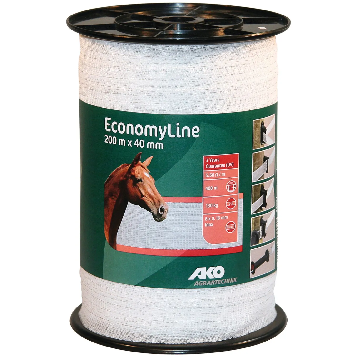 Loesdau Elektrobänder & -Seile<AKO Elektroband Economy Line 40 mm