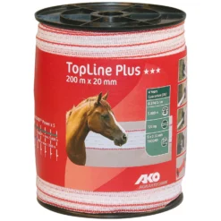 Loesdau Elektrobänder & -Seile<AKO Elektroband TopLine Plus, 20 mm, 200 Meter