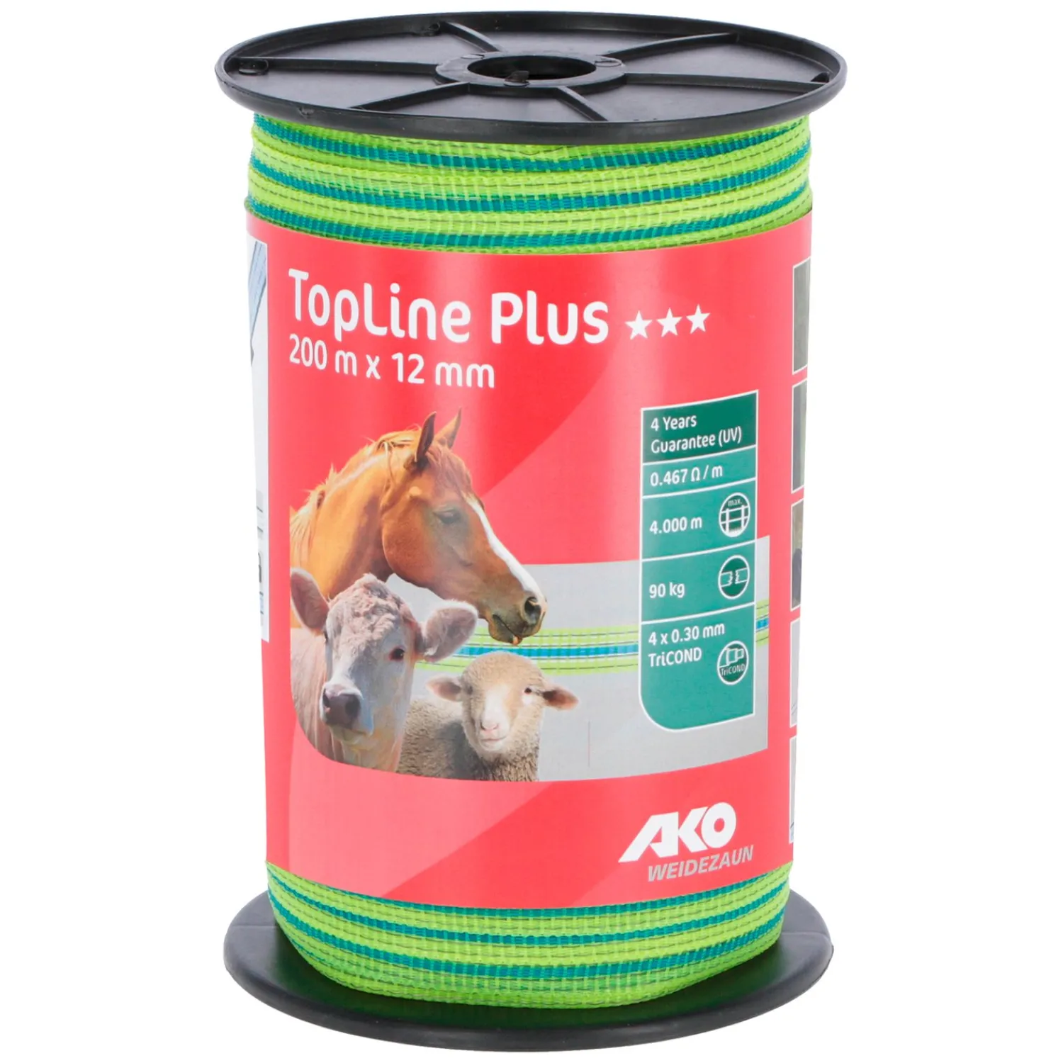 Loesdau Elektrobänder & -Seile<AKO Elektroband TopLine Plus, 200 m