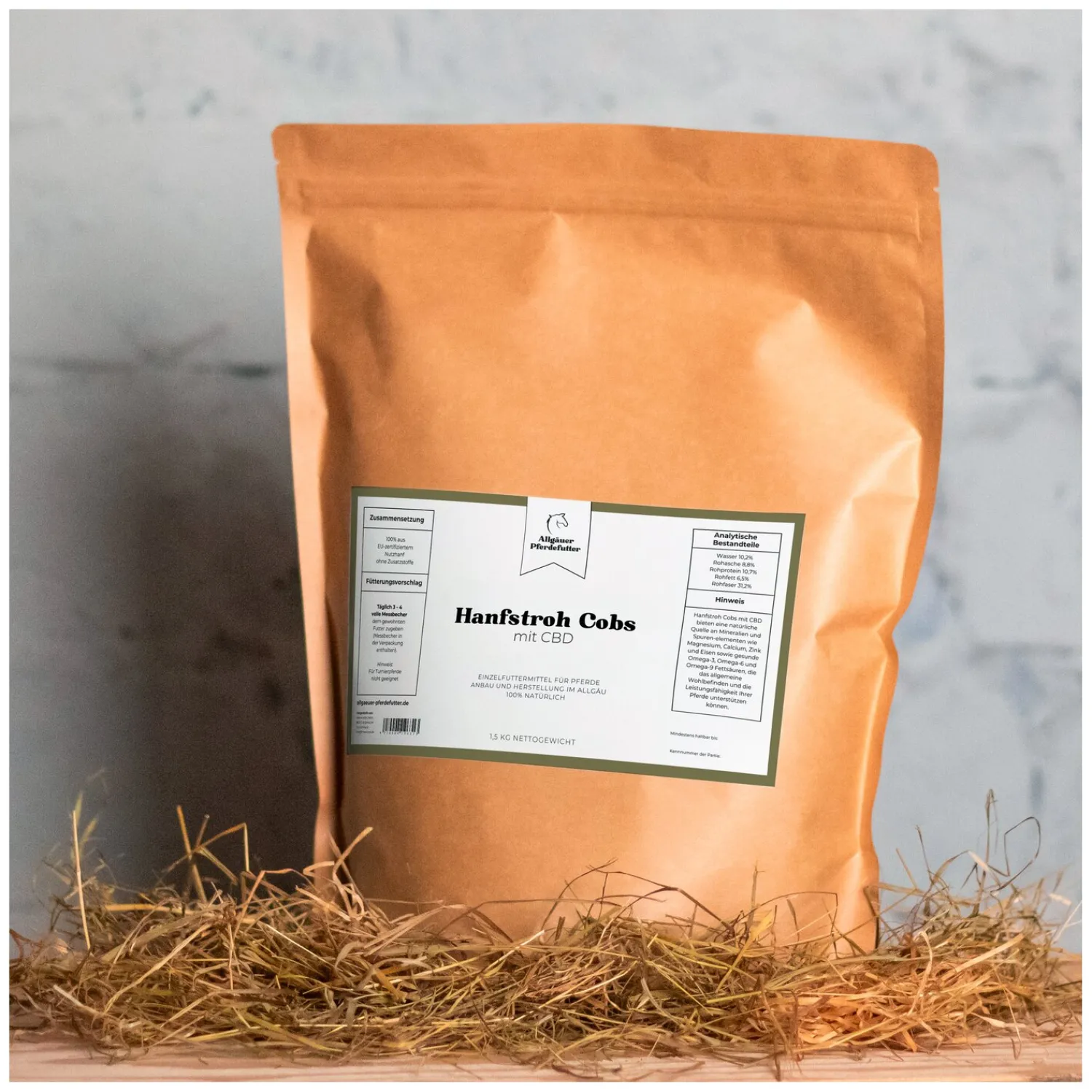 Loesdau Zusatz- Und Mineralfutter<Allgäuer Pferdefutter Hanfstroh Cobs mit CBD