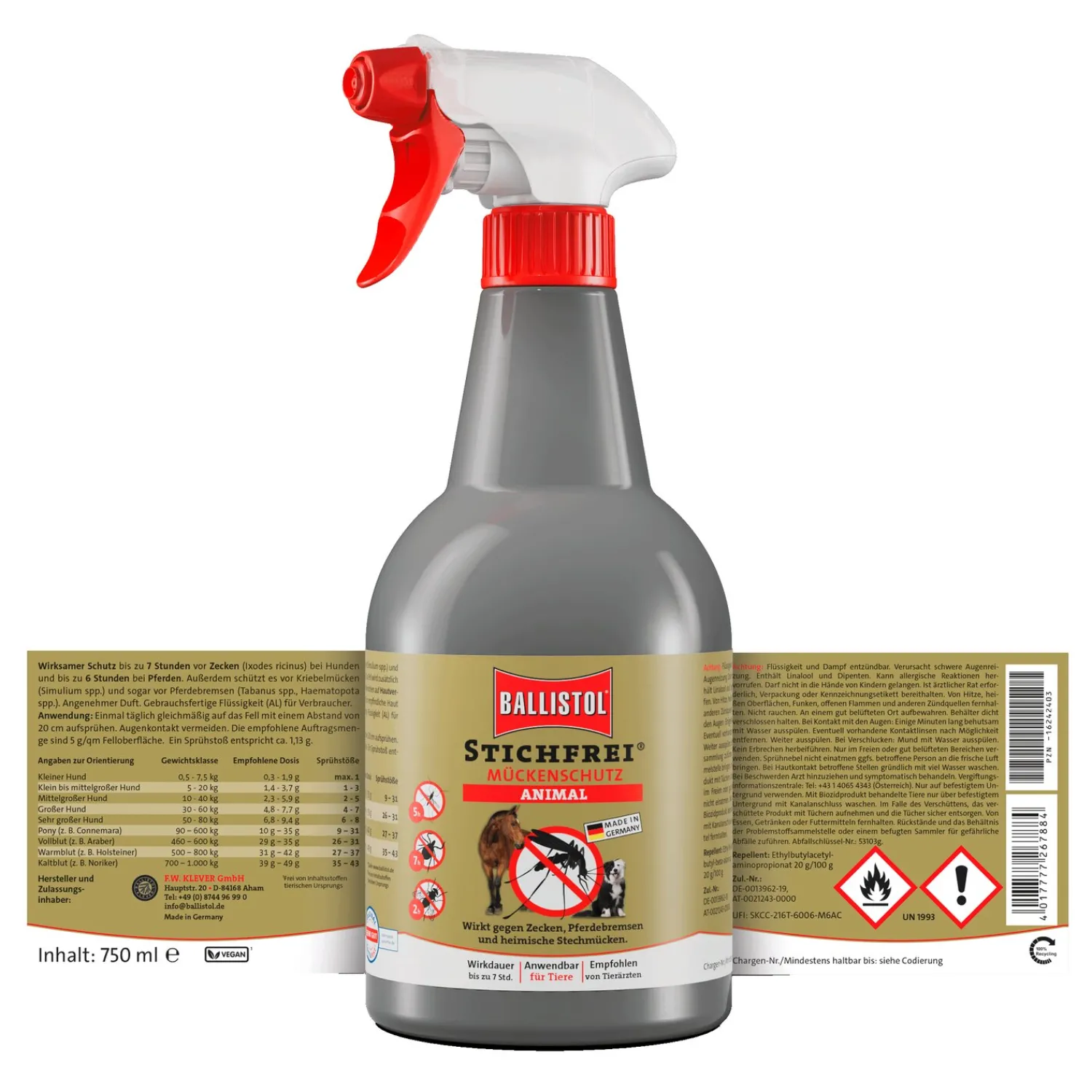 Loesdau Fliegensprays<BALLISTOL Stichfrei Animal
