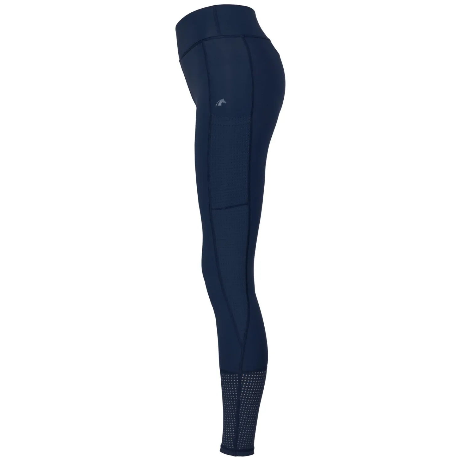 Damen black forest Reithosen<Grip-Halbbesatz-Reitleggings mit Mesh