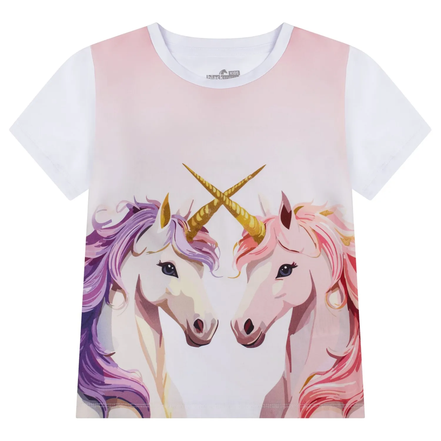 Kinder black forest kids Polo & T-Shirts<Glitzer Einhorn