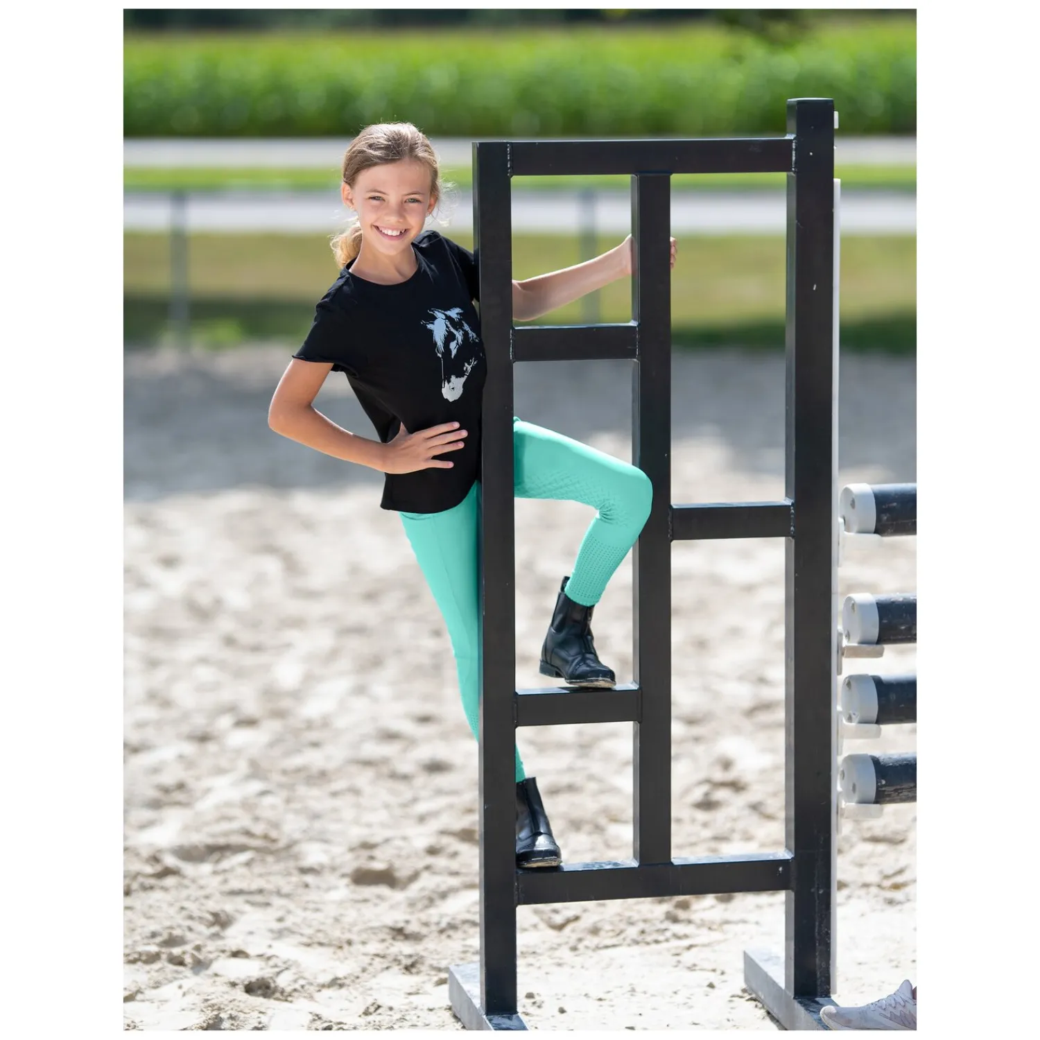 Kinder black forest kids Reithosen<Grip-Vollbesatz-Reitleggings