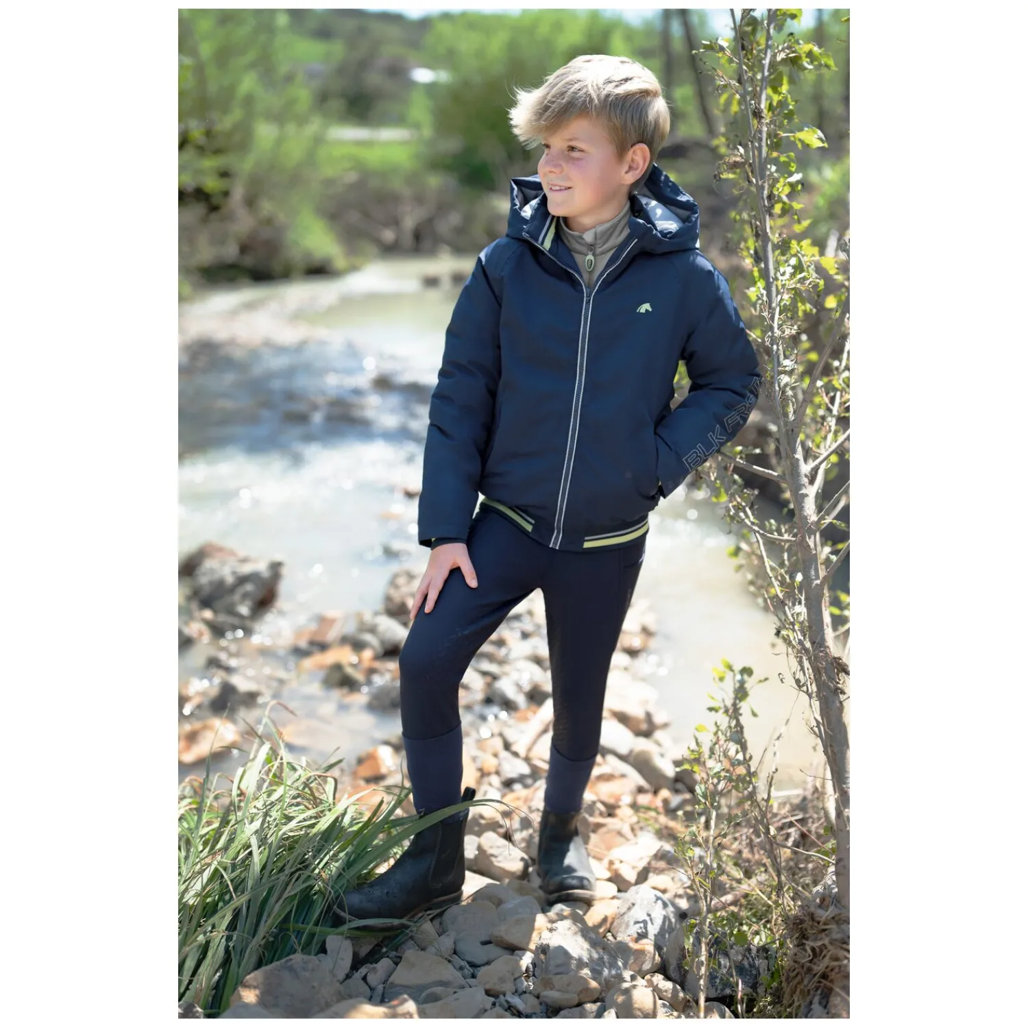 Kinder black forest kids Reithosen<Vollbesatz-Reithose Softshell Grip