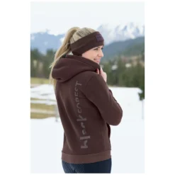 Damen Loesdau Reitjacken<black forest Sherpakapuzen-Sweatjacke