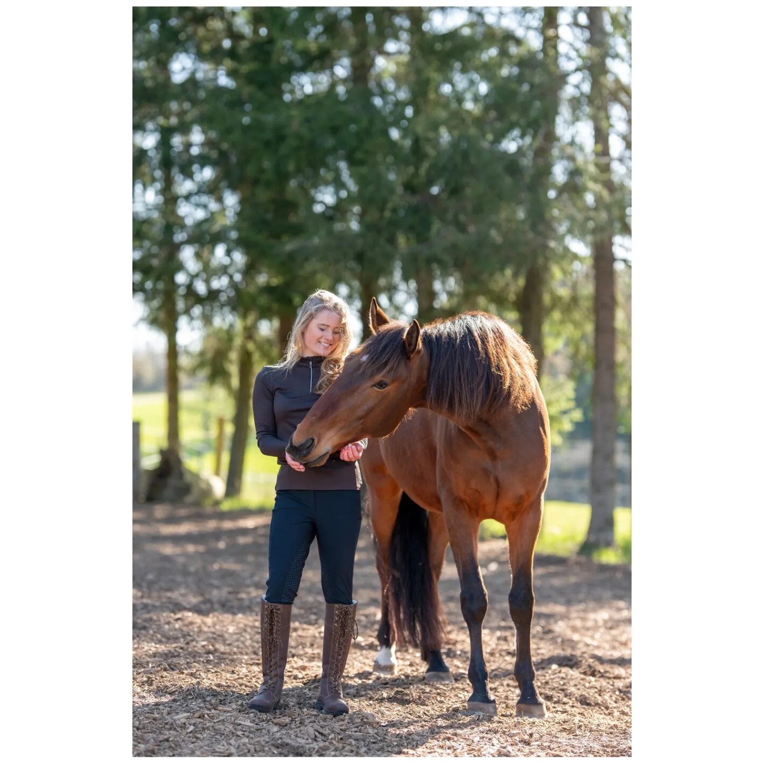 Damen black forest Reithosen<Softshell-Reithose