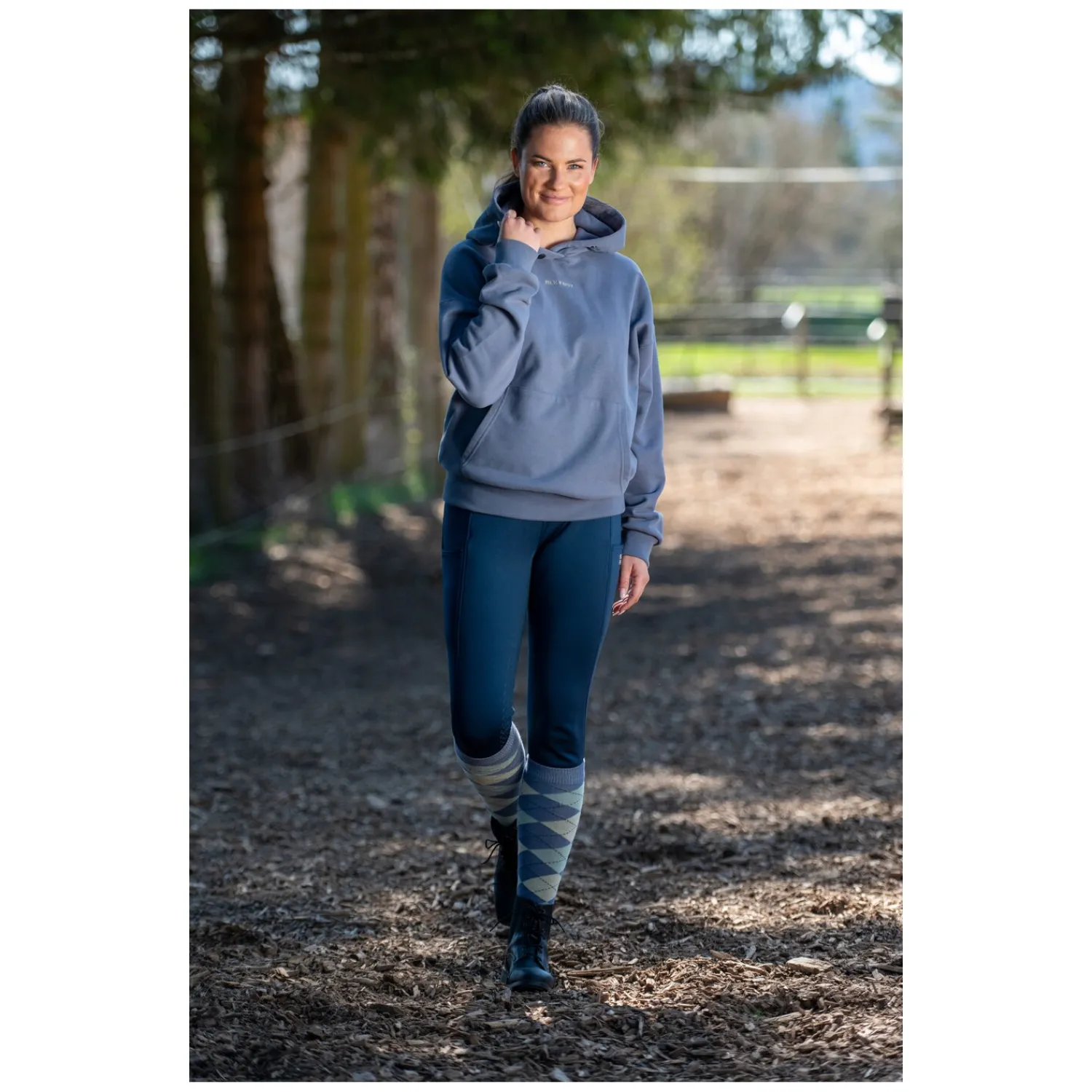 Damen black forest Reithosen<Thermo-Reitleggings Grip-Vollbesatz