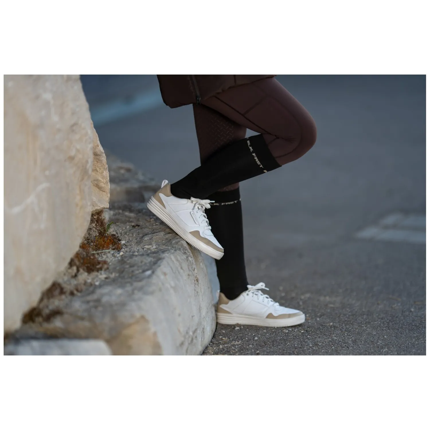Loesdau Reitsocken<forest Thinsocks mit Logoschriftzug