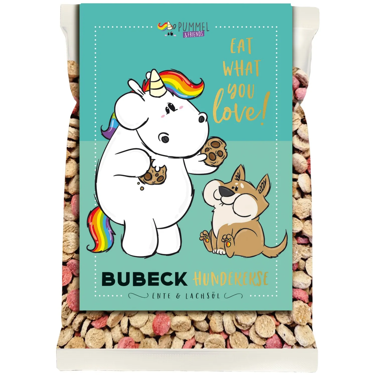 Loesdau Hundesnacks<BUBECK PUMMEL & FRIENDS Konfetti Kekse, PUMMELEINHORN