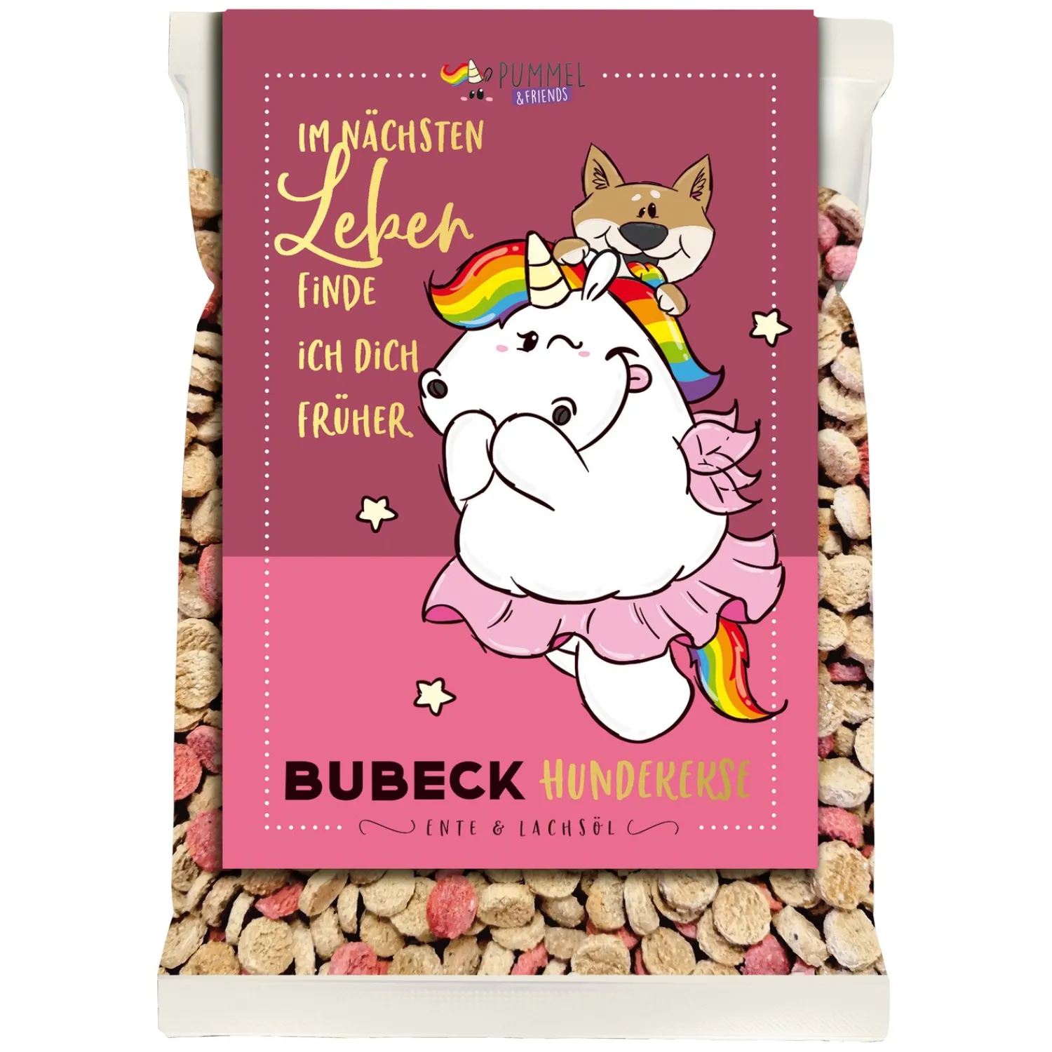 Loesdau Hundesnacks<BUBECK PUMMEL & FRIENDS Konfetti Kekse, PUMMELEINHORN