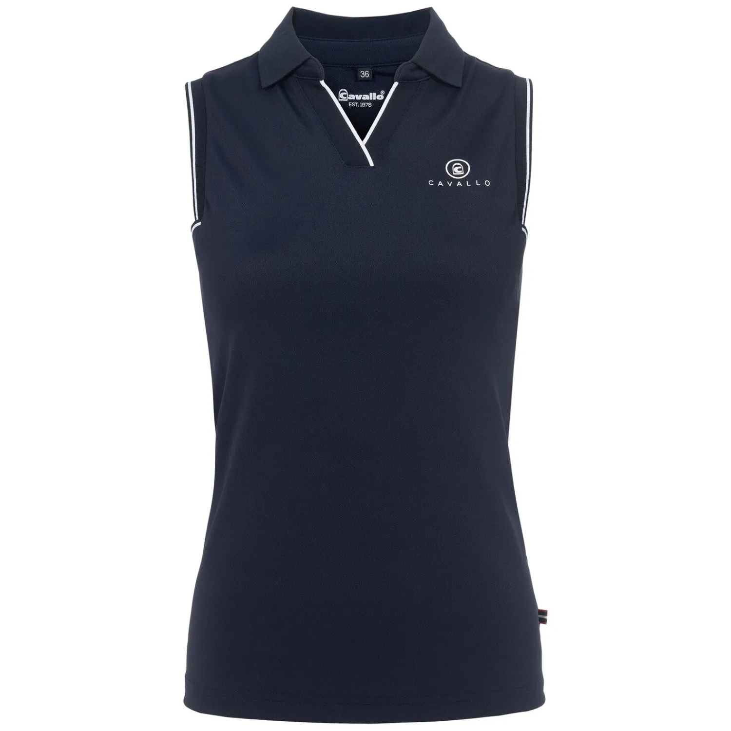 Damen Cavallo Polo & T-Shirts<Polotop V-Ausschnitt CAVALBUA
