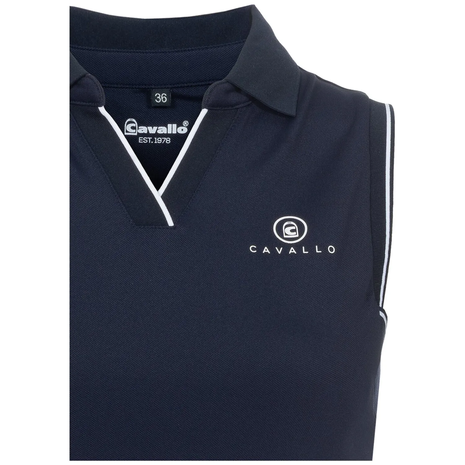 Damen Cavallo Polo & T-Shirts<Polotop V-Ausschnitt CAVALBUA