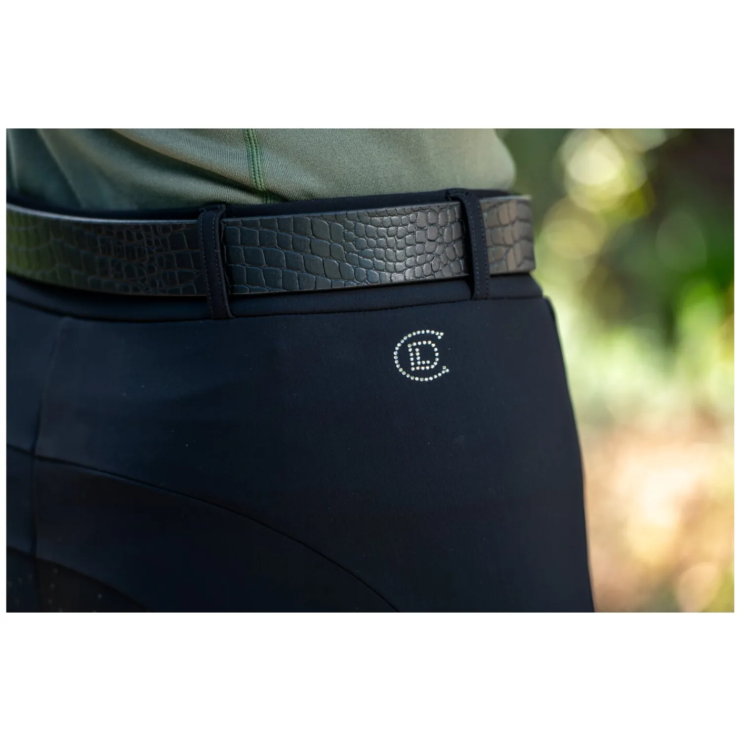 Cheval de Luxe Reitgürtel<Gürtel Croco Limoges