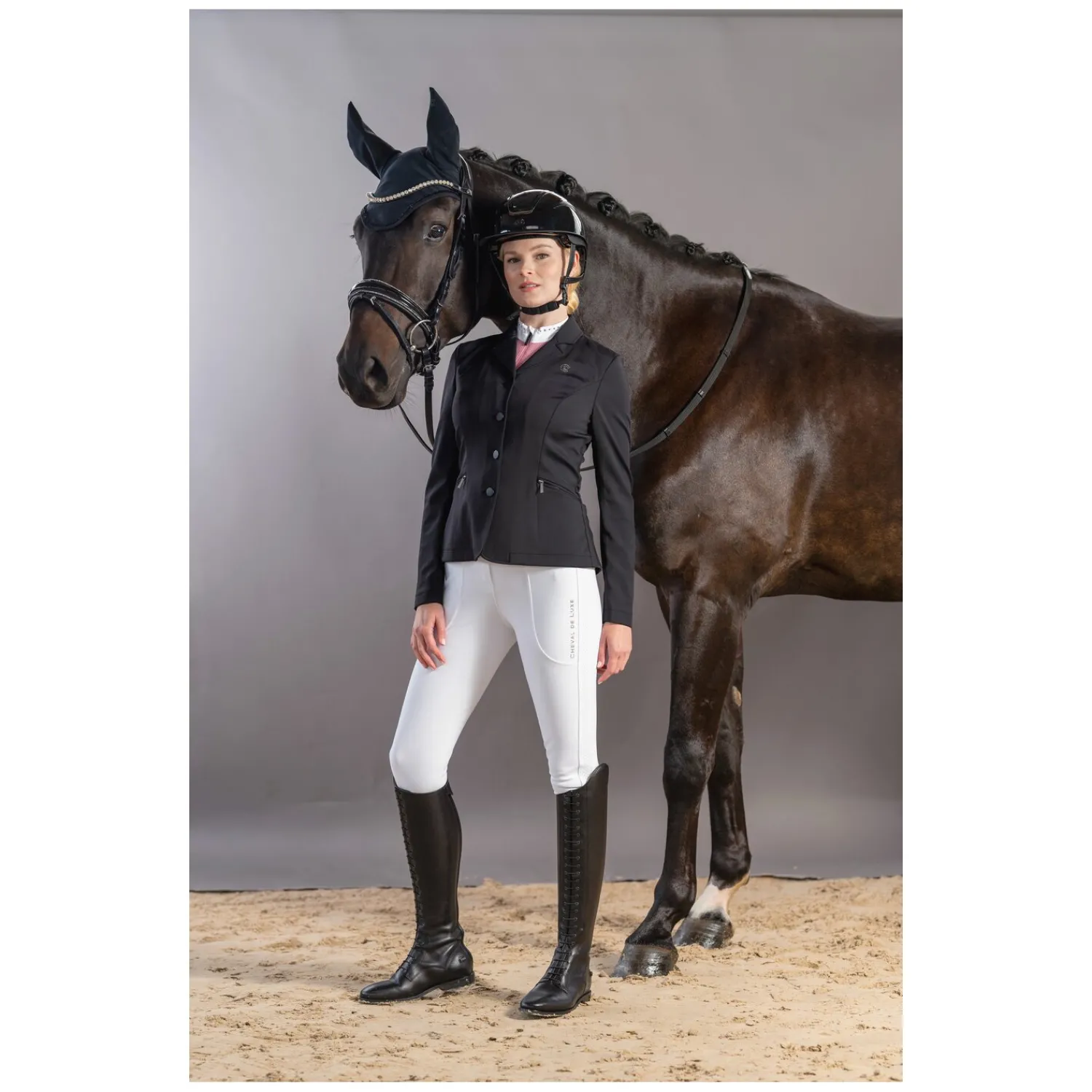 Damen Loesdau Turnierbekleidung<Cheval de Luxe Turniertop Mesh