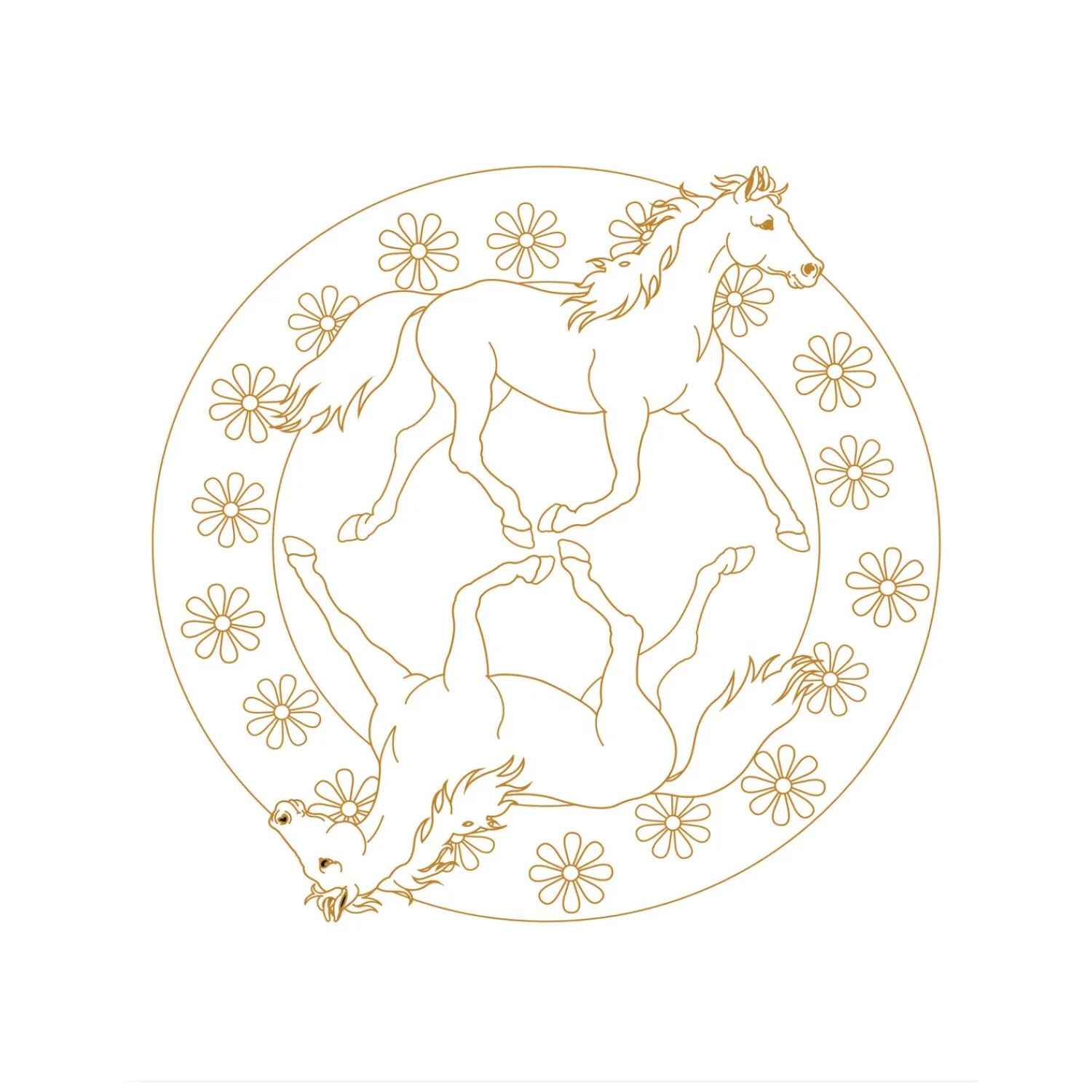 Loesdau Geschenke Für Reiter<COPPENRATH Metallic-Malen mit Bicolor-Buntstifte Pferdefreunde