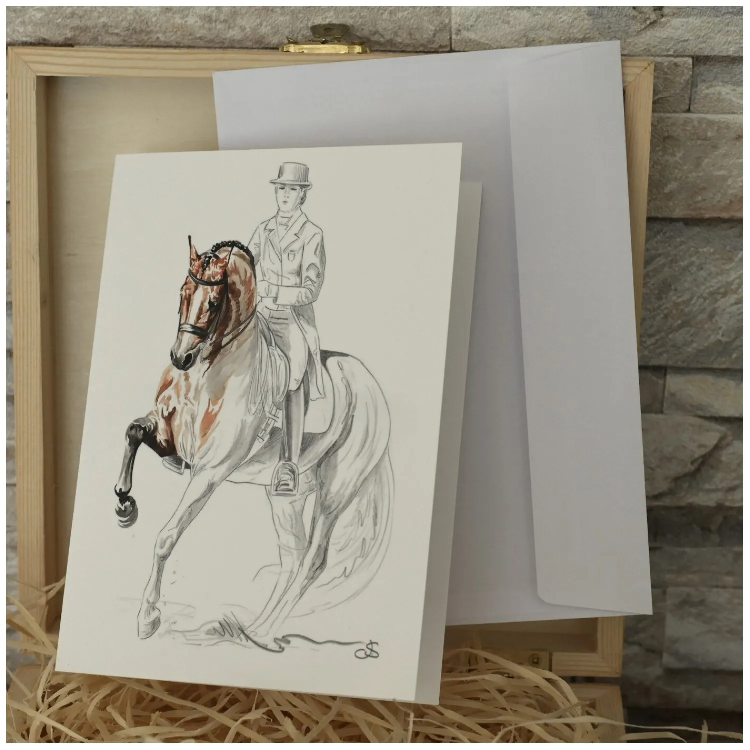 Loesdau Geschenke Für Reiter<DESIGNED LINES Grußkarte