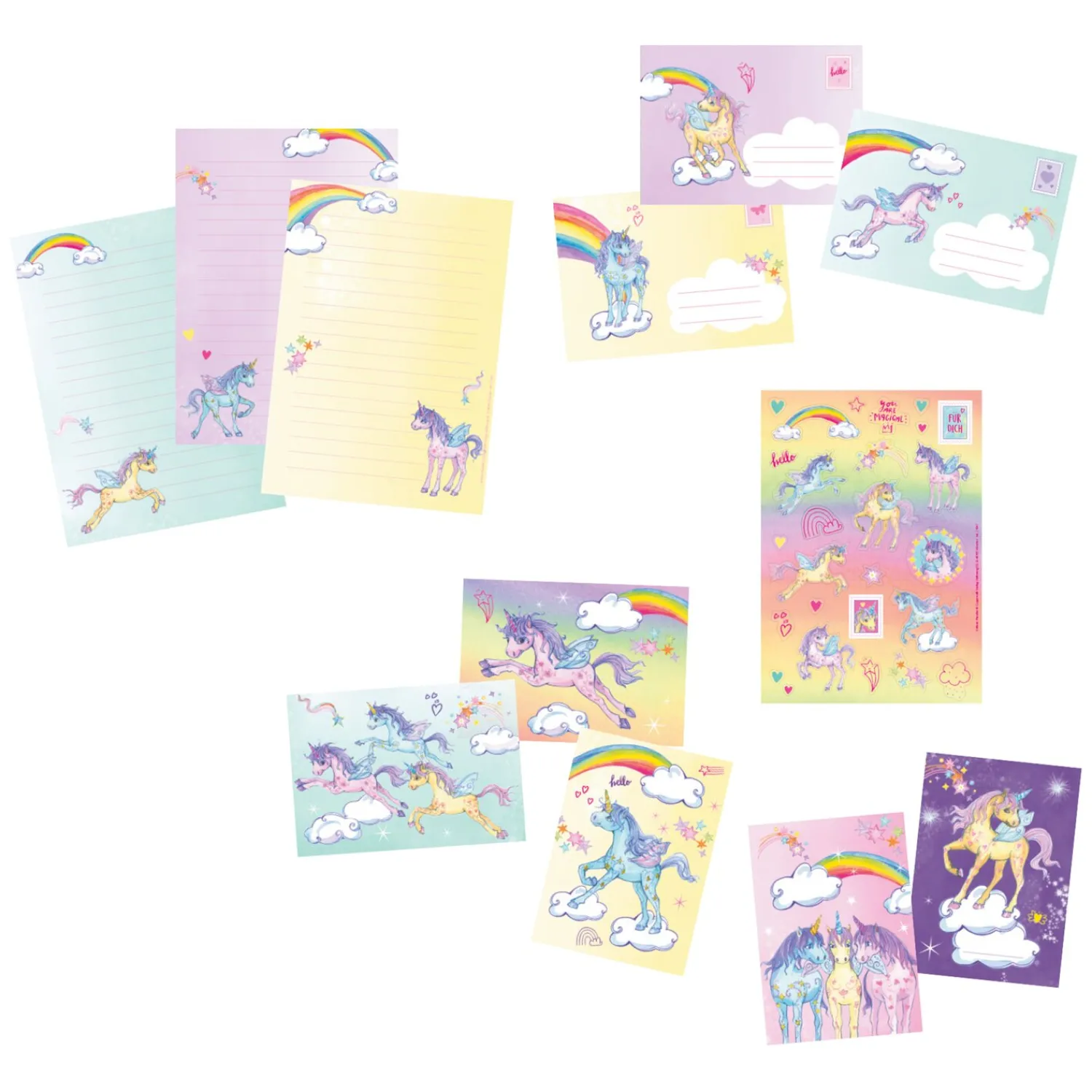 Loesdau Geschenke Für Reiter<DIE SPIEGELBURG Briefpapier-Set Einhorn-Paradies