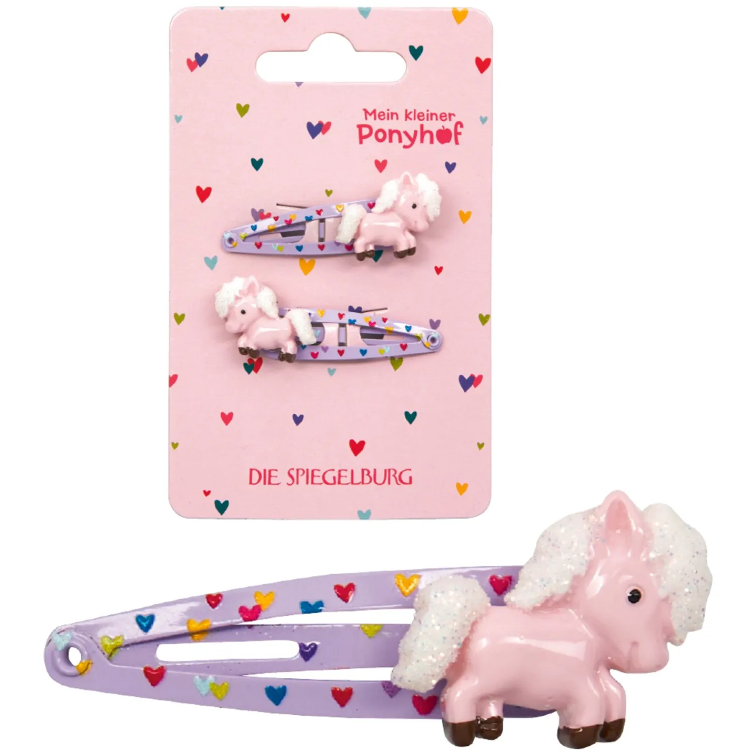 Loesdau Geschenke Für Reiter<DIE SPIEGELBURG Haarclips mit Herzchen Mein kleiner Ponyhof