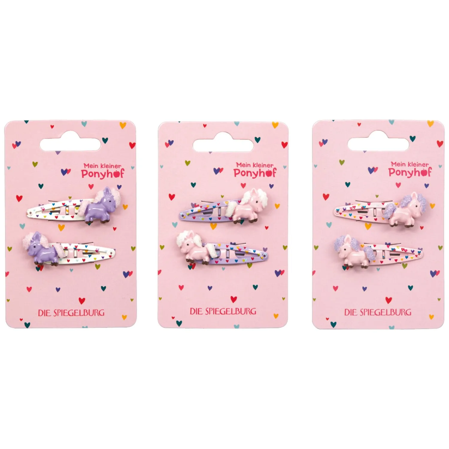 Loesdau Geschenke Für Reiter<DIE SPIEGELBURG Haarclips mit Herzchen Mein kleiner Ponyhof