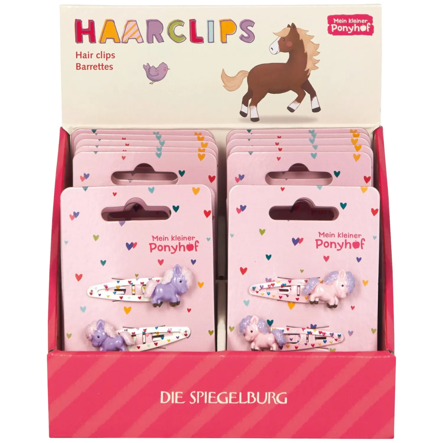 Loesdau Geschenke Für Reiter<DIE SPIEGELBURG Haarclips mit Herzchen Mein kleiner Ponyhof