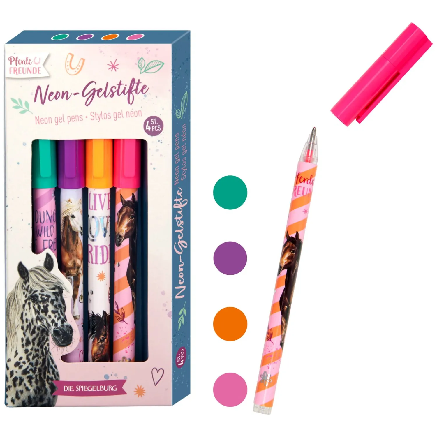 Loesdau Geschenke Für Reiter<DIE SPIEGELBURG Neon-Gelstifte Pferde FREUNDE