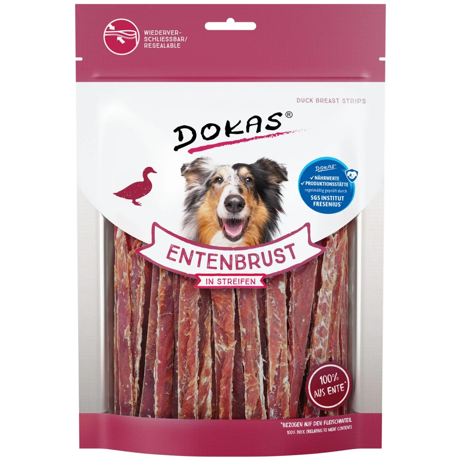 Loesdau Hundesnacks<DOKAS Fleisch-Snack in Streifen