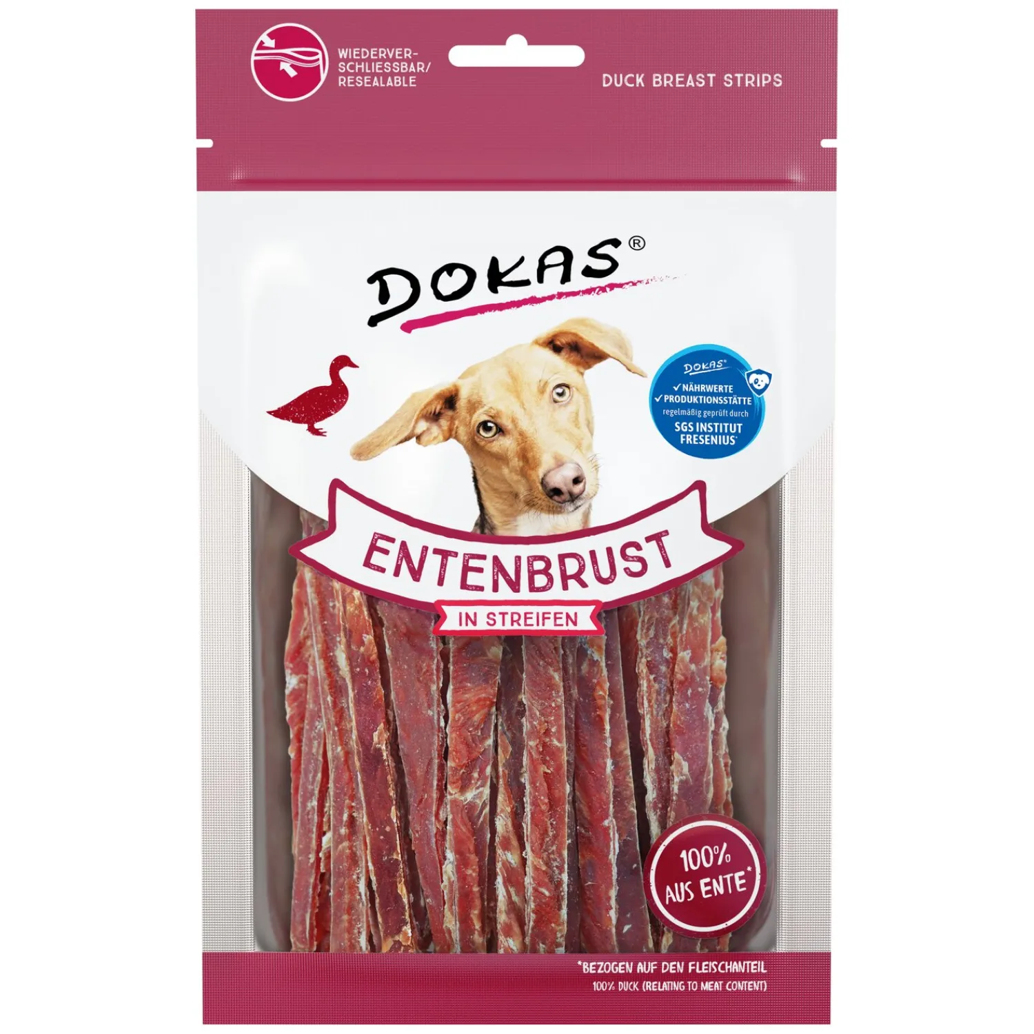 Loesdau Hundesnacks<DOKAS Fleisch-Snack in Streifen