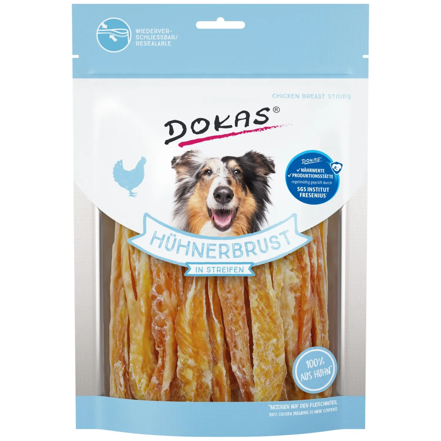 Loesdau Hundesnacks<DOKAS Fleisch-Snack in Streifen