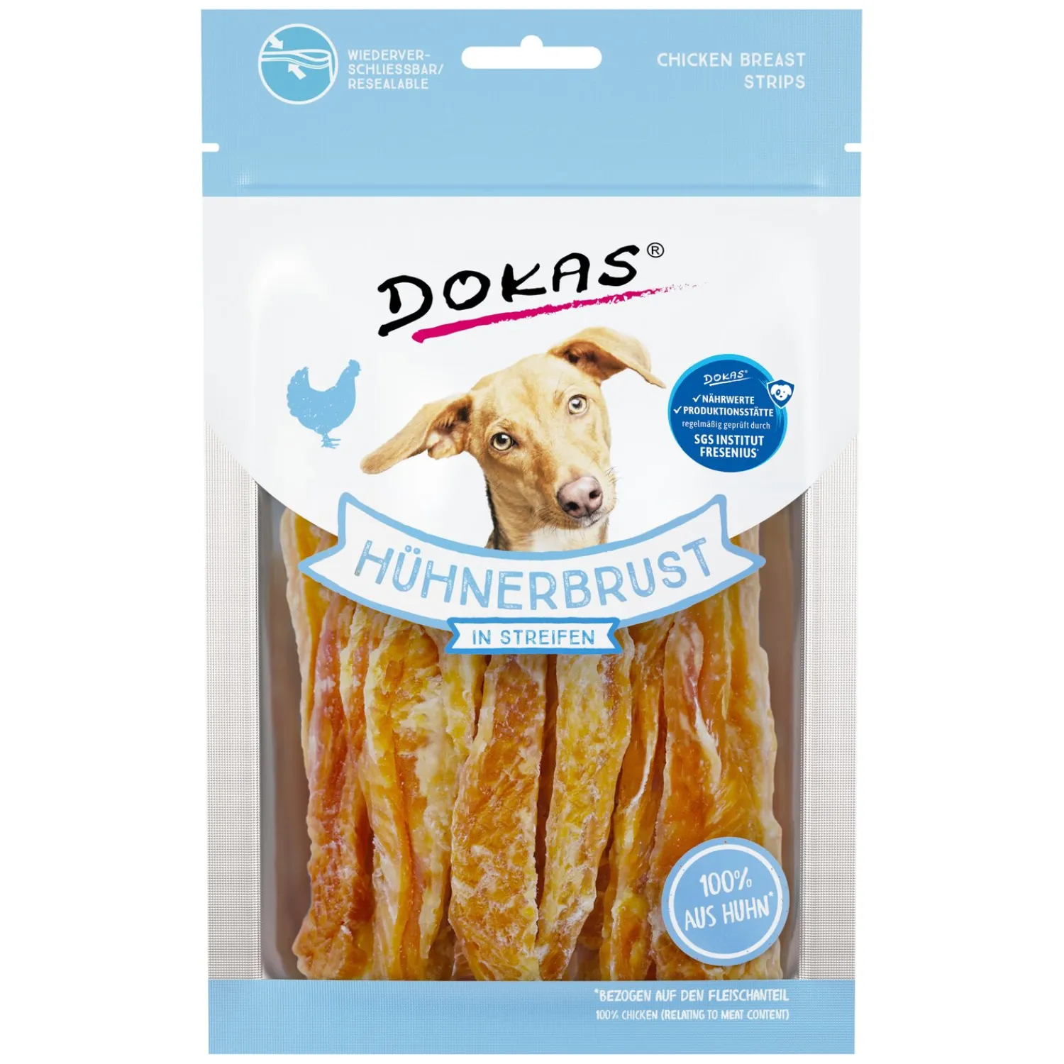 Loesdau Hundesnacks<DOKAS Fleisch-Snack in Streifen