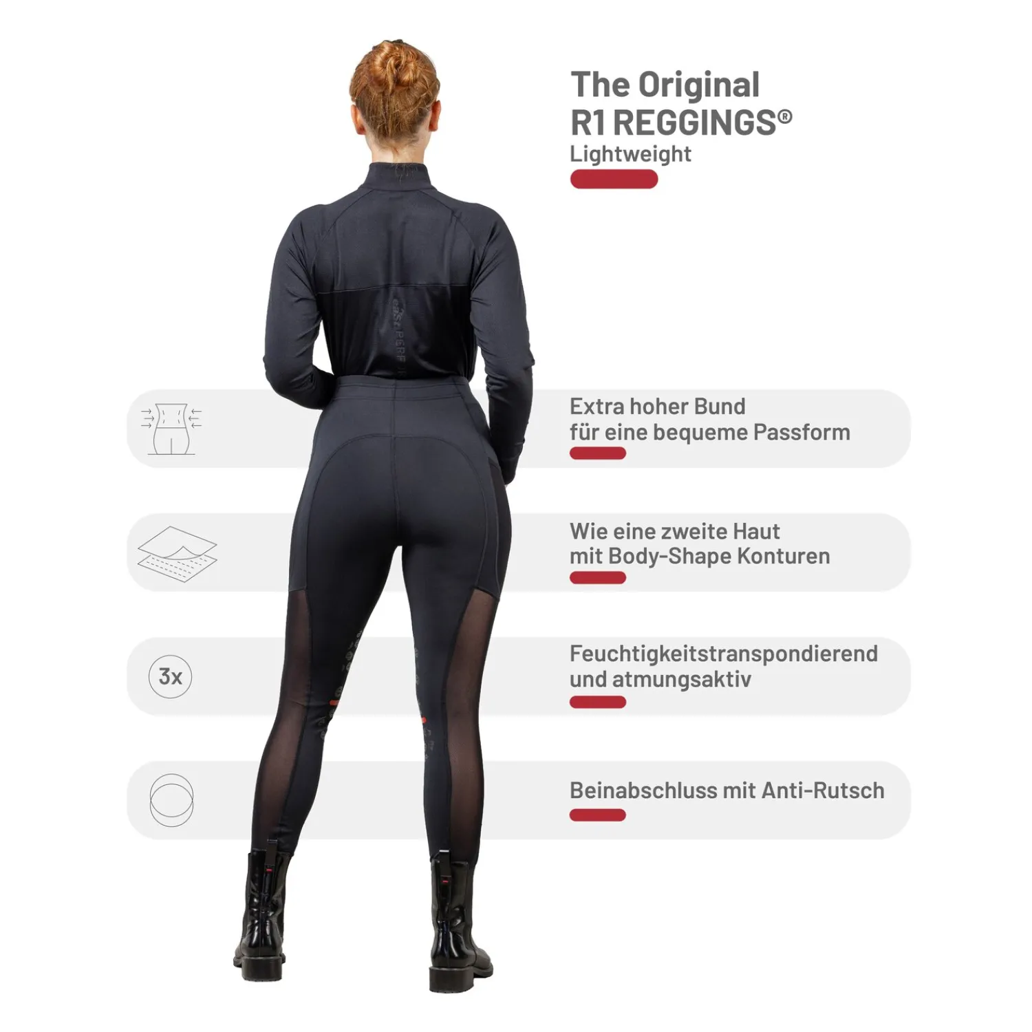 Damen eaSt Reithosen<Reitegging Regging R1 ightweight
