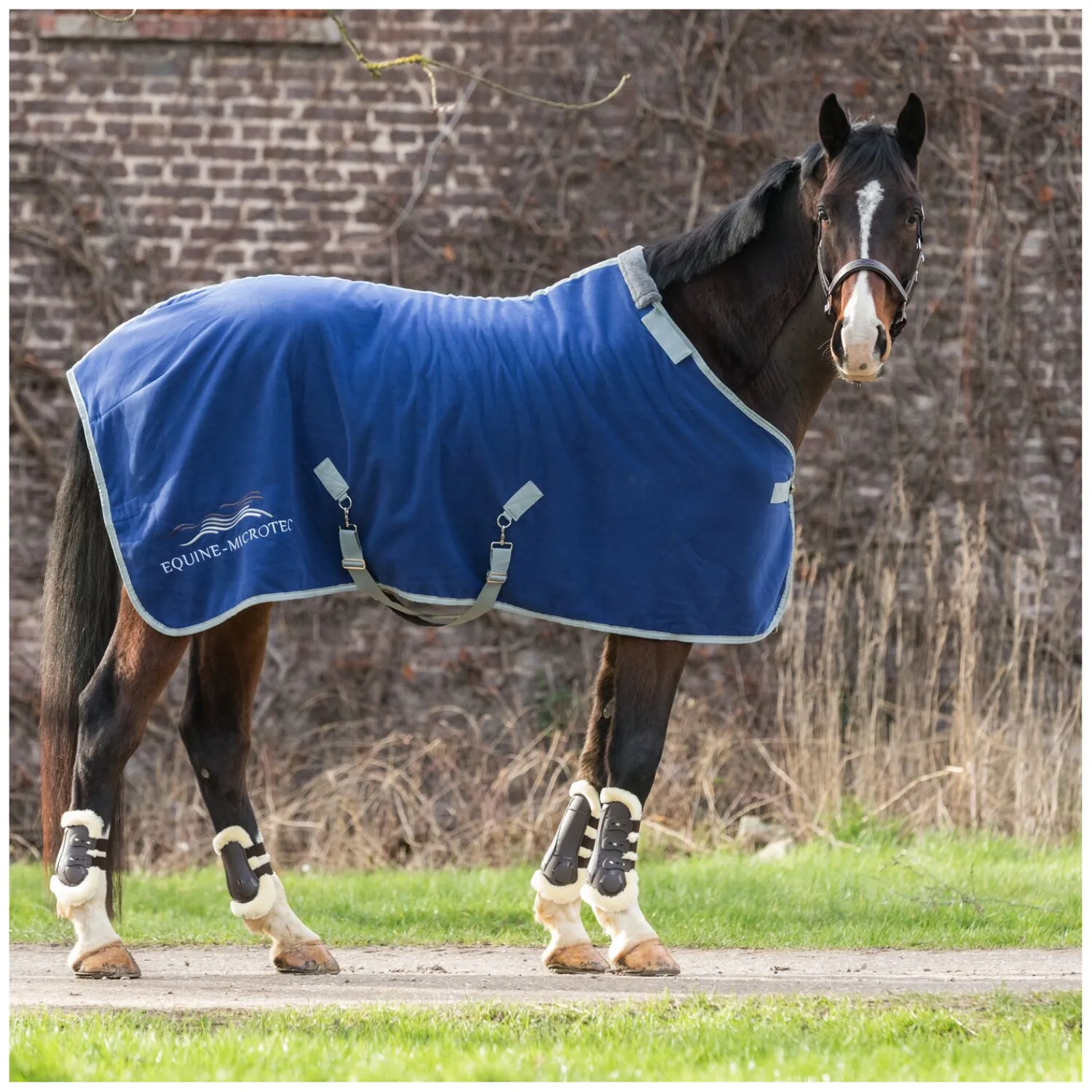 EQUINE-MICROTEC Pferdedecken|Transportdecken<Abschwitzdecke Flanell Touch