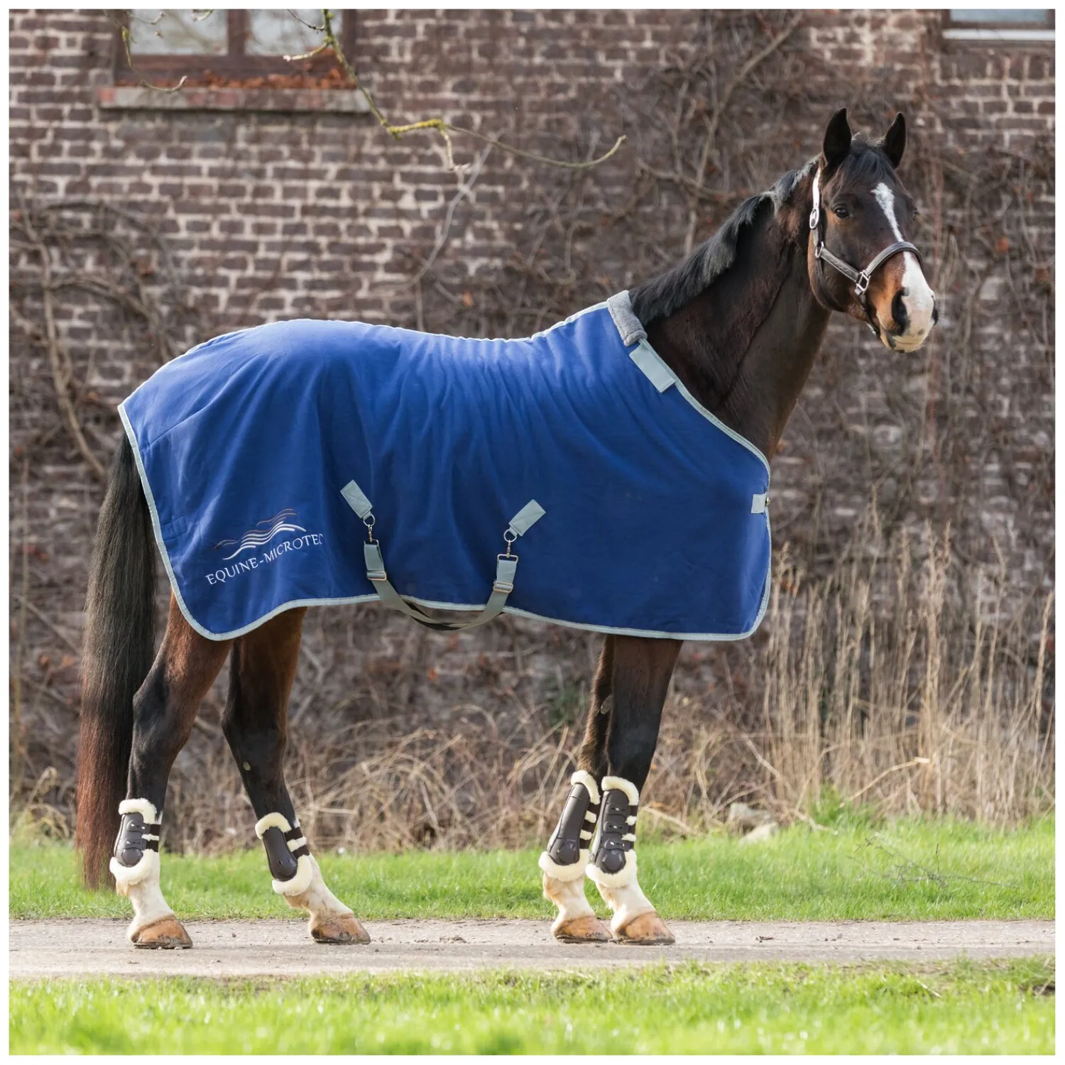 EQUINE-MICROTEC Pferdedecken|Transportdecken<Abschwitzdecke Flanell Touch