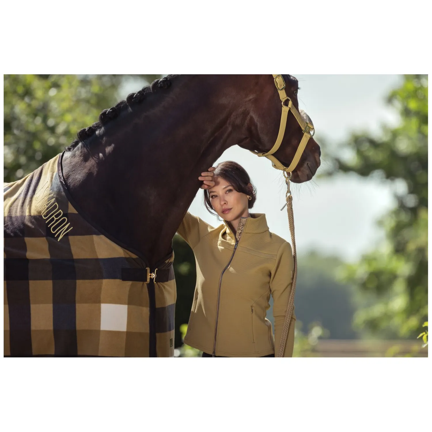 ESKADRON Heritage Halfter<Halfter Faux Leather Jewel FF Double Pin