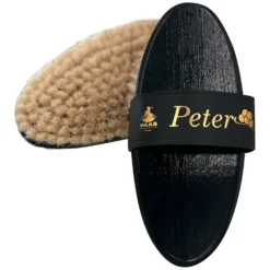 Loesdau Pferdeputzzeug<HAAS Kardätsche Peter Ziegenhaarbürste