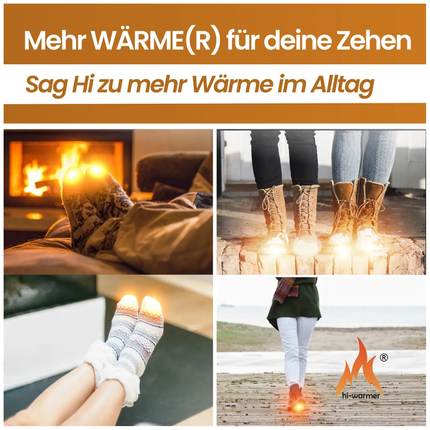 Loesdau Schuhzubehör<hi-warmer Zehenwärmer