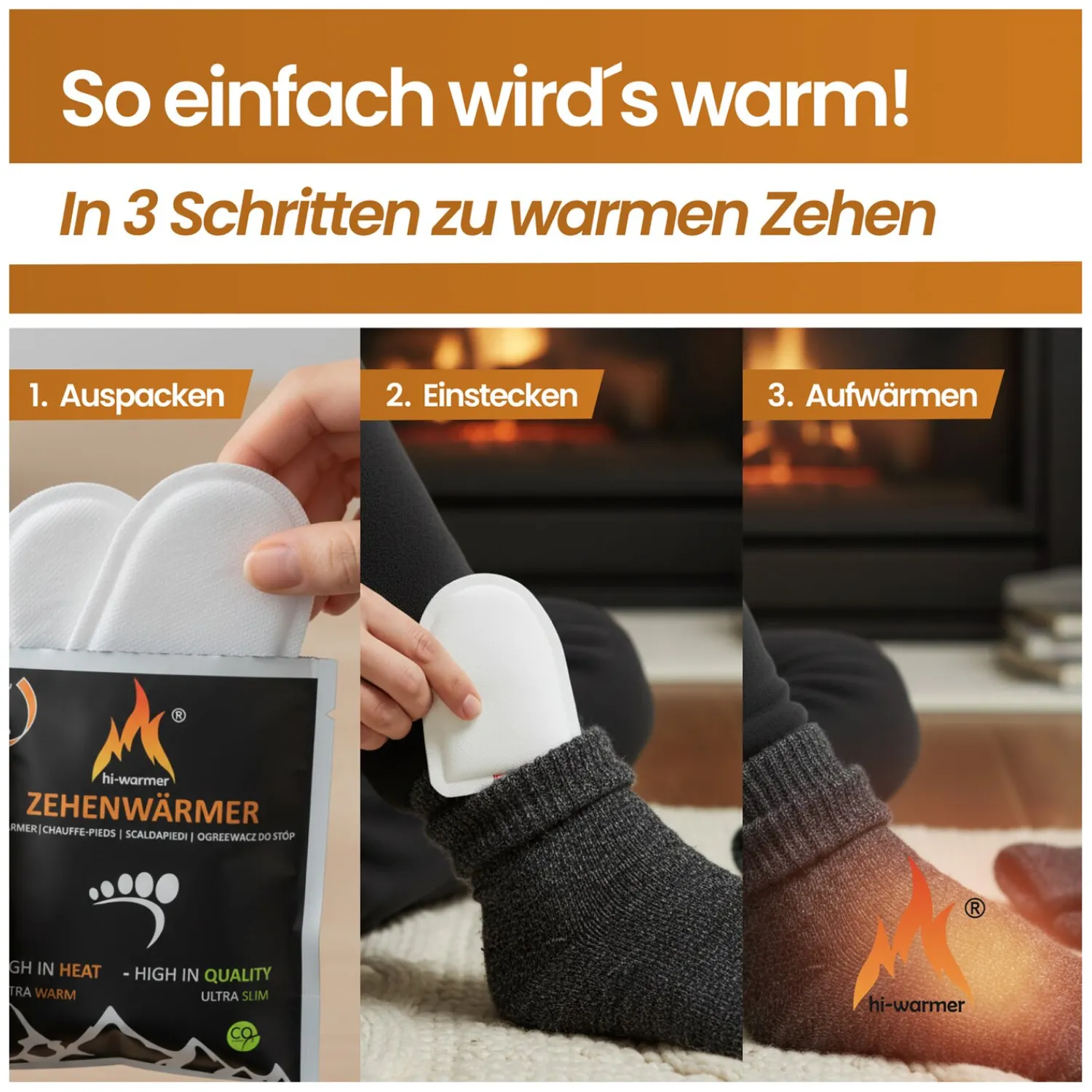 Loesdau Schuhzubehör<hi-warmer Zehenwärmer