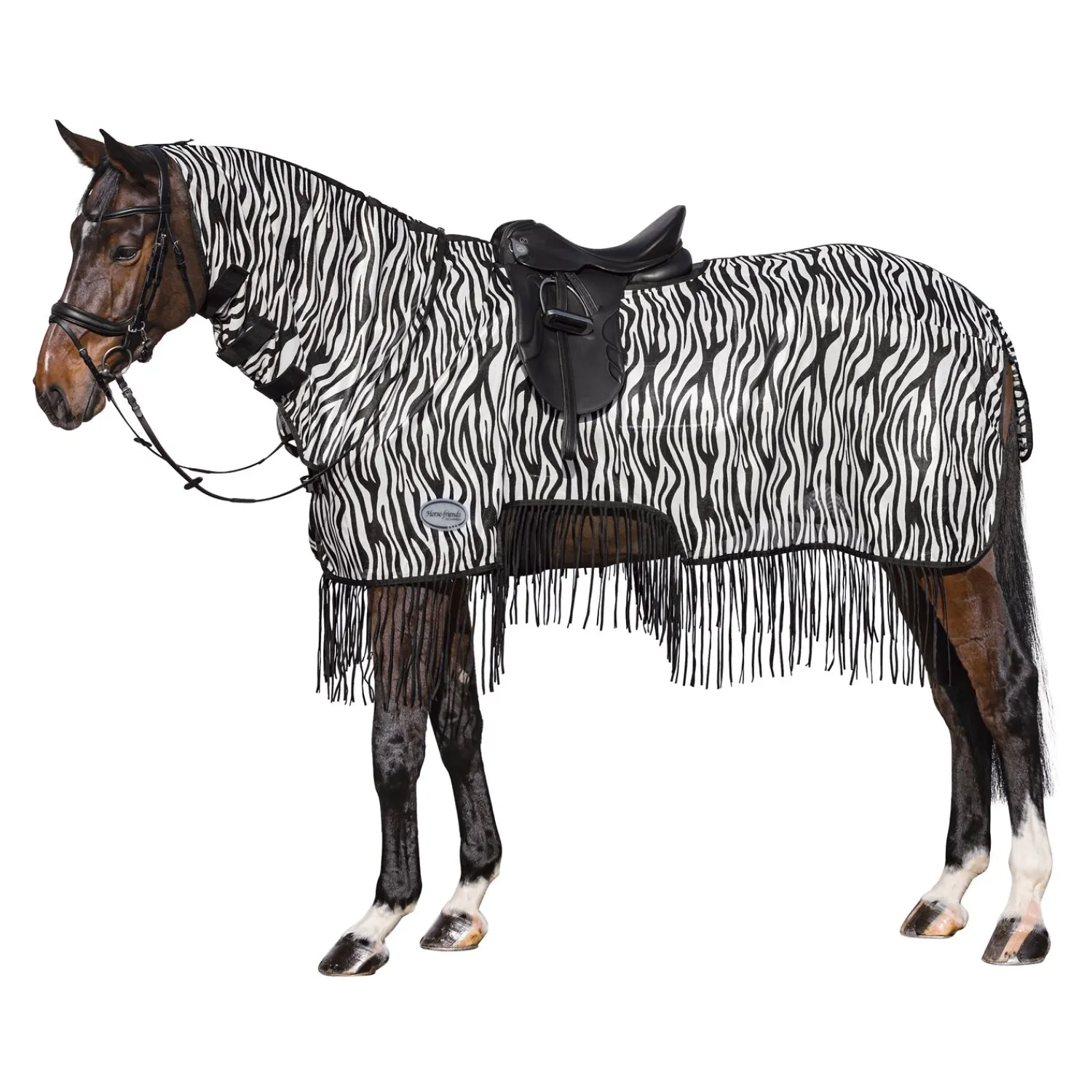 Loesdau Fliegendecken|Pferdedecken<Horse-friends Ausreitdecke Moers mit Fransen