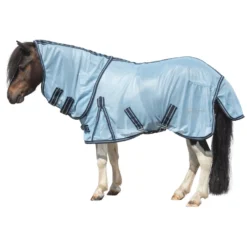 Horse-friends Fliegendecken|Pferdedecken<Fliegendecke mit Halsteil für Minishetty und Shetty.