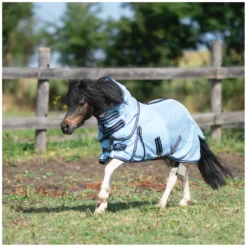 Horse-friends Fliegendecken|Pferdedecken<Fliegendecke mit Halsteil für Minishetty und Shetty.