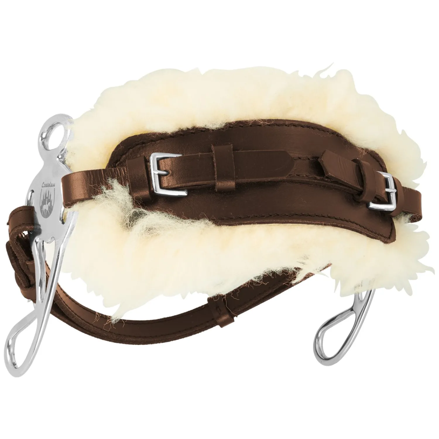 Loesdau Gebisslose Trensen<Horse-friends Hackamore mit Lammfellpolster