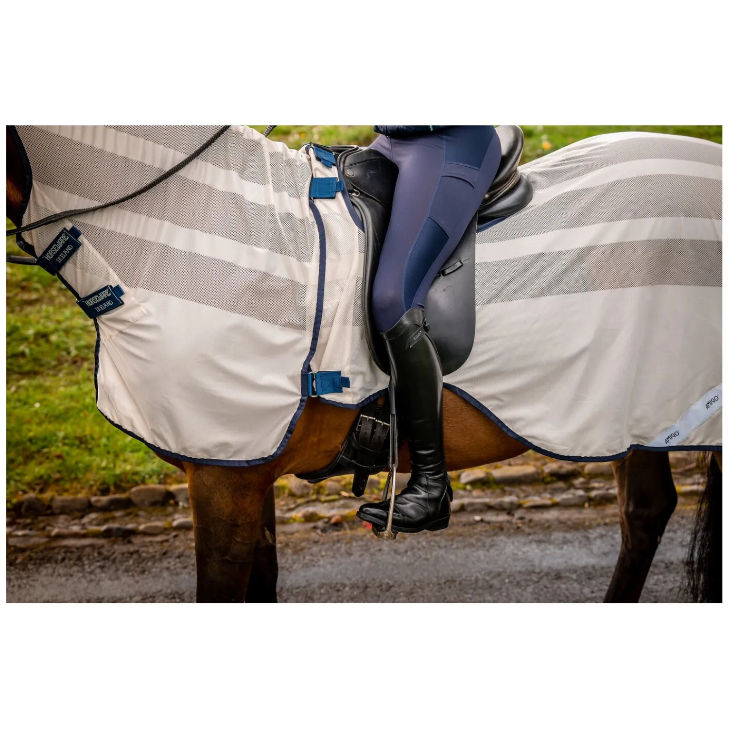 Horseware Fliegendecken|Pferdedecken<Fiegenaureitdecke AIGO Fyrider