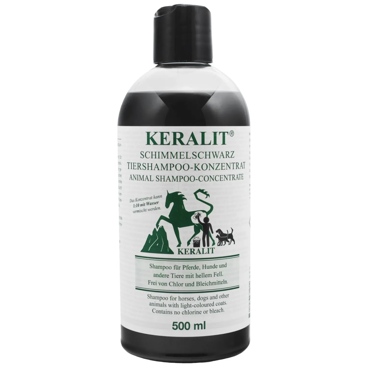 Loesdau Pferdepflege|Pflegeprodukte<KERALIT Schimmelschwarz Tiershampoo